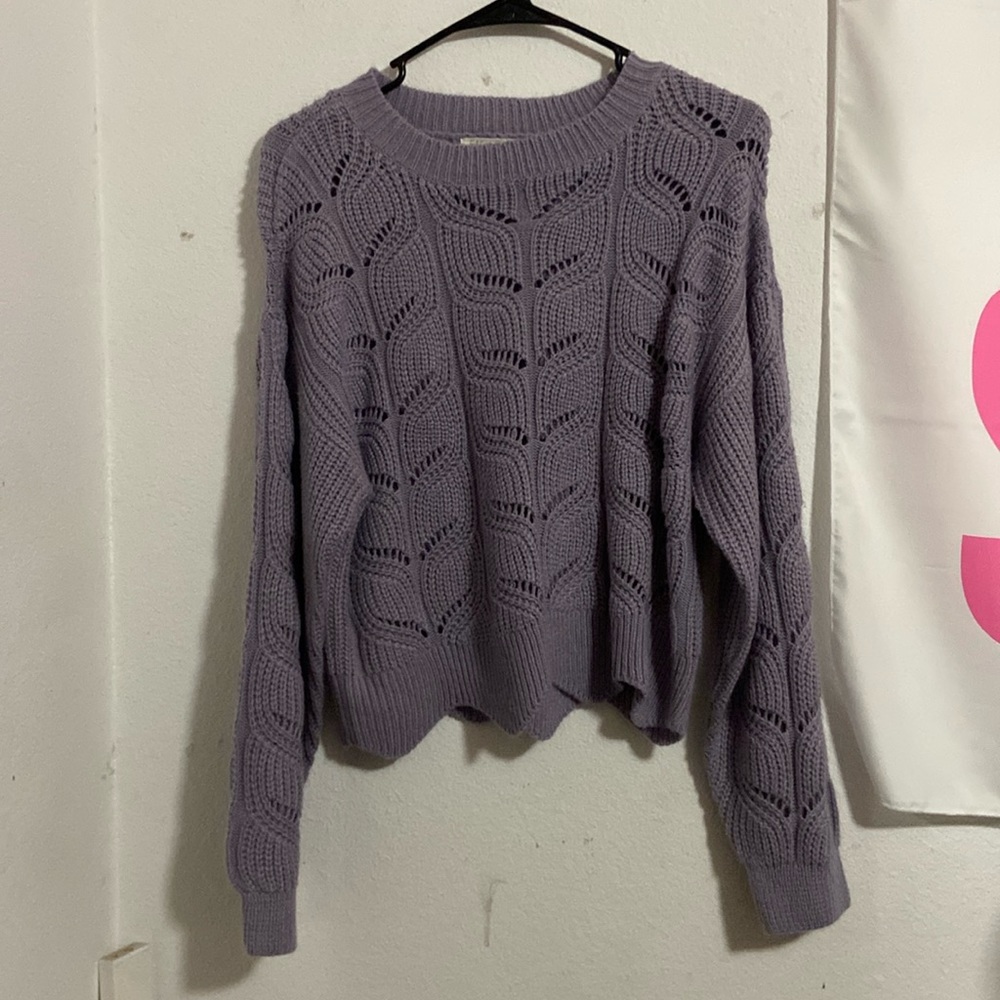 Purple Knit Sweater